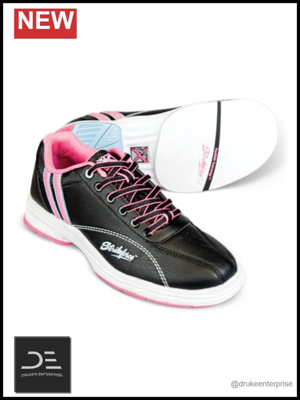 Women's Bowling Shoes Interchangeable Slide Pads Heels Microfiber Performance